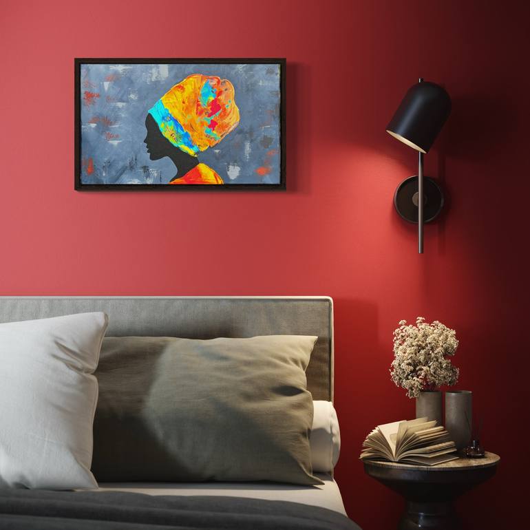 Original Abstract Women Painting by Regina Spirina