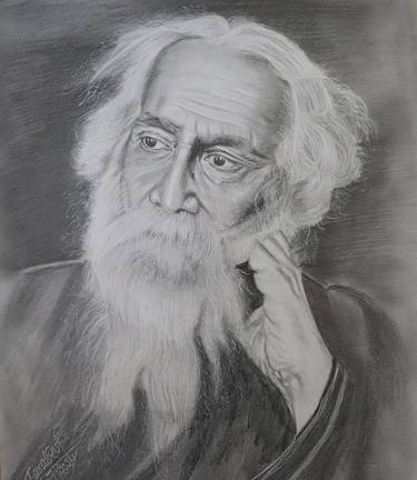 Original Portraiture Men Drawings by Kamal Raj Thakur