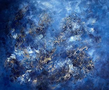 Original Abstract Expressionism Abstract Mixed Media by Sabine Runge