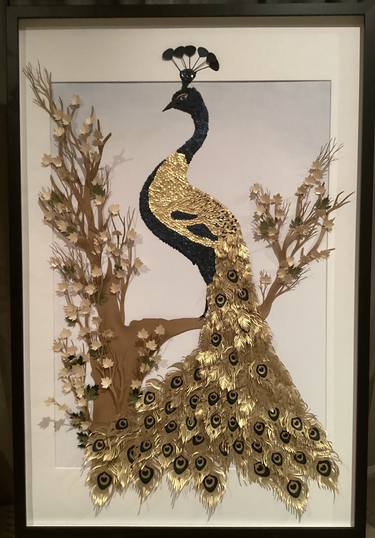 Gold peacock thumb