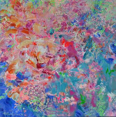 Original Abstract Expressionism Floral Paintings by Vania Bouwmeester Pentcheva