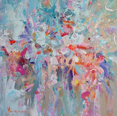 Original Abstract Expressionism Botanic Paintings by Vania Bouwmeester Pentcheva