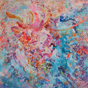 Original Abstract Expressionism Floral Paintings by Vania Bouwmeester Pentcheva