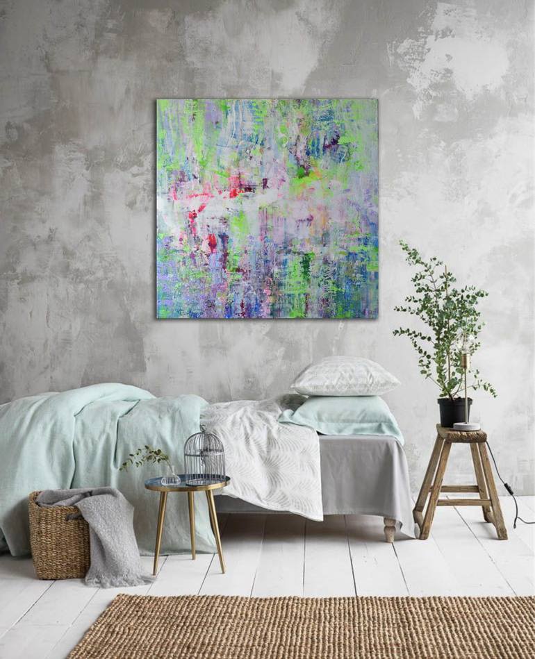 Original Abstract Expressionism Botanic Painting by Vania Bouwmeester Pentcheva