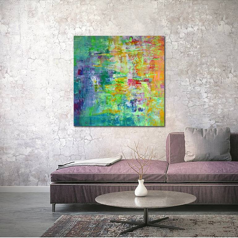Original Abstract Expressionism Abstract Painting by Vania Bouwmeester Pentcheva