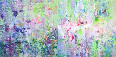 Original Abstract Expressionism Garden Paintings by Vania Bouwmeester Pentcheva