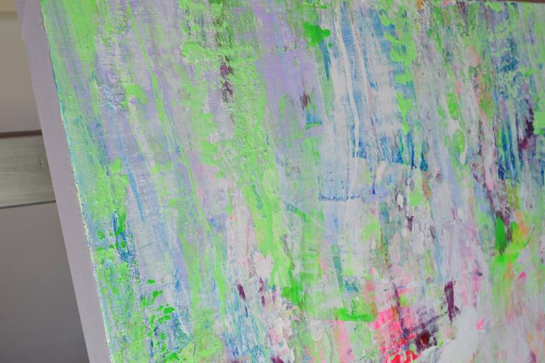 Original Abstract Expressionism Garden Painting by Vania Bouwmeester Pentcheva