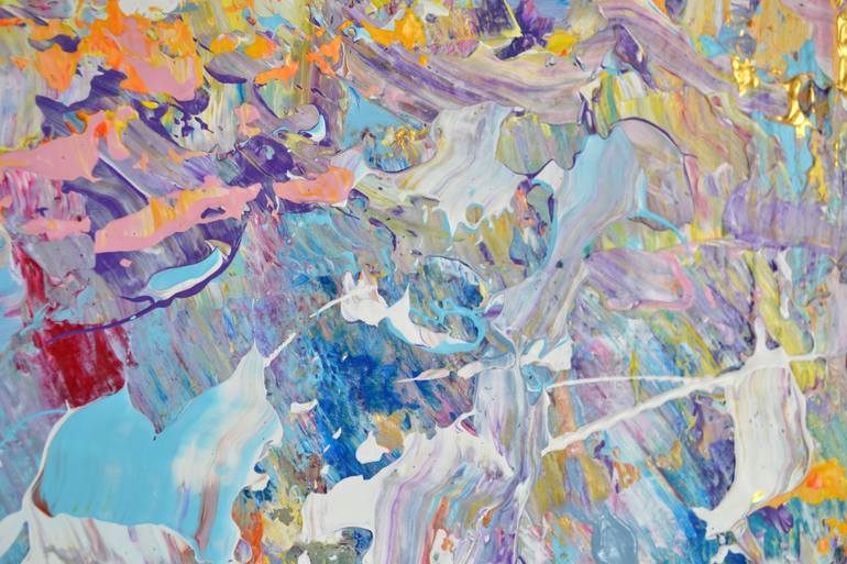 Original Abstract Expressionism Floral Painting by Vania Bouwmeester Pentcheva