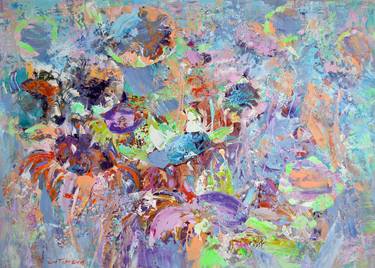 Original Abstract Expressionism Floral Paintings by Vania Bouwmeester Pentcheva