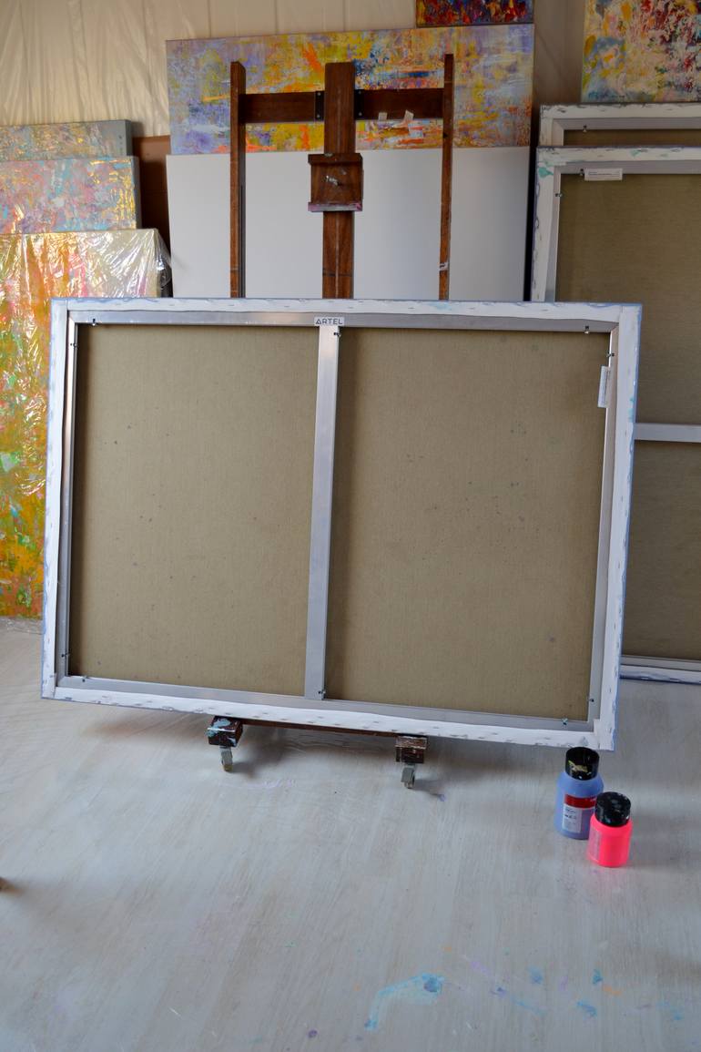 Original Abstract Expressionism Floral Painting by Vania Bouwmeester Pentcheva