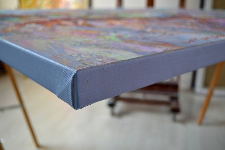 Original Abstract Expressionism Floral Painting by Vania Bouwmeester Pentcheva