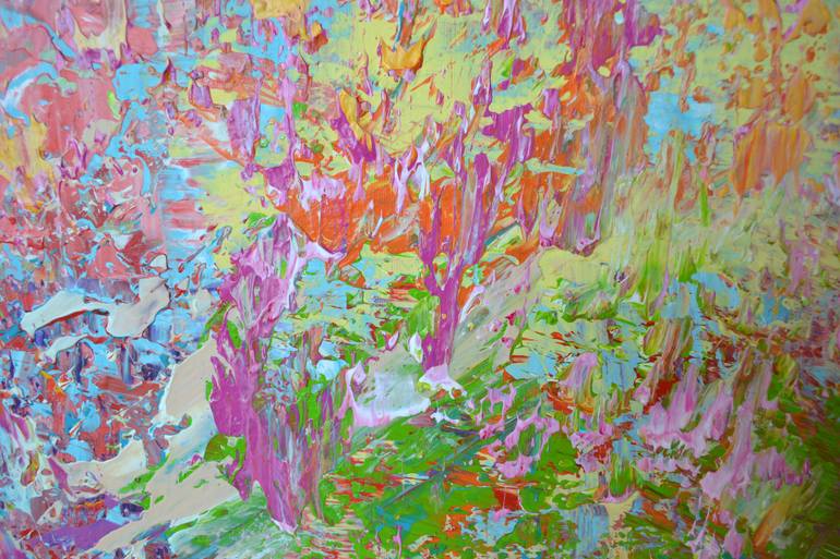 Original Abstract Expressionism Abstract Painting by Vania Bouwmeester Pentcheva