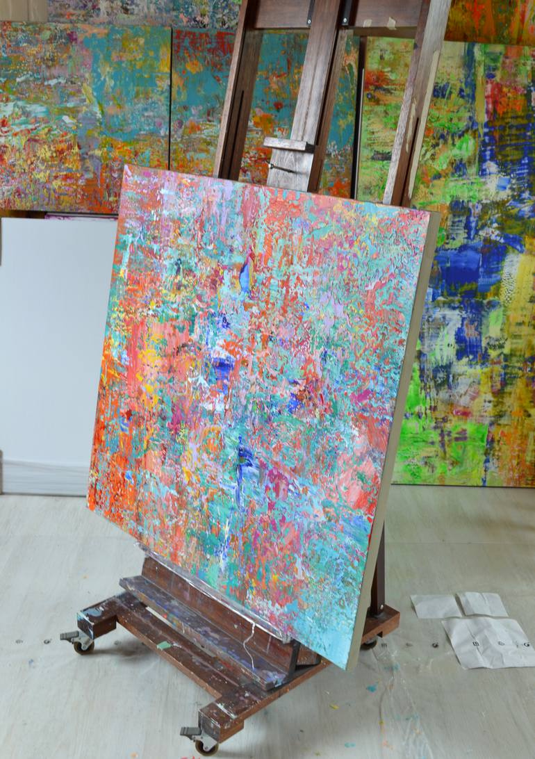 Original Abstract Expressionism Abstract Painting by Vania Bouwmeester Pentcheva