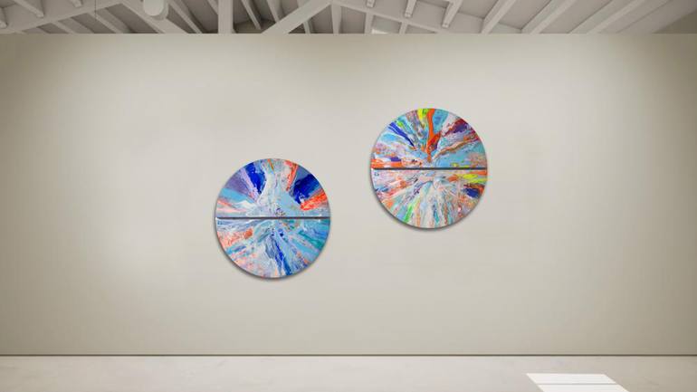 Original Abstract Expressionism Abstract Painting by Vania Bouwmeester Pentcheva