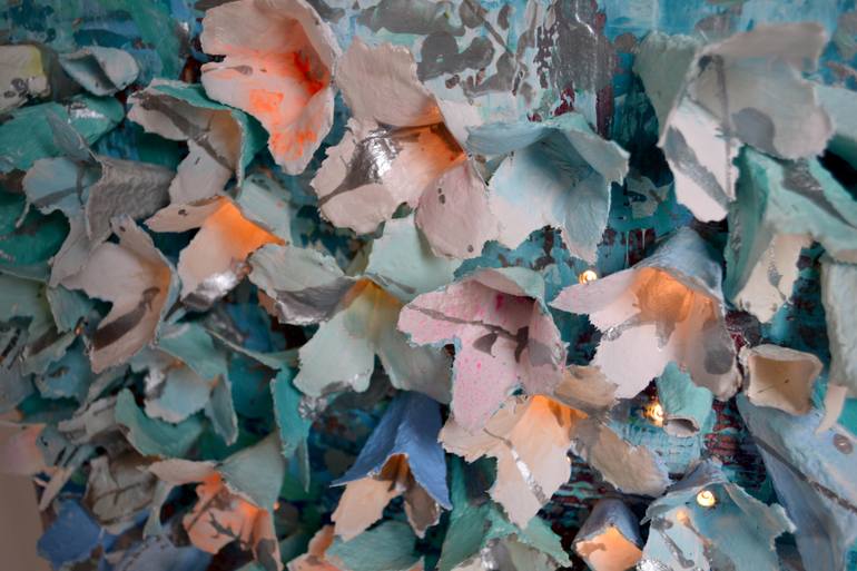Original Contemporary Floral Mixed Media by Vania Bouwmeester Pentcheva