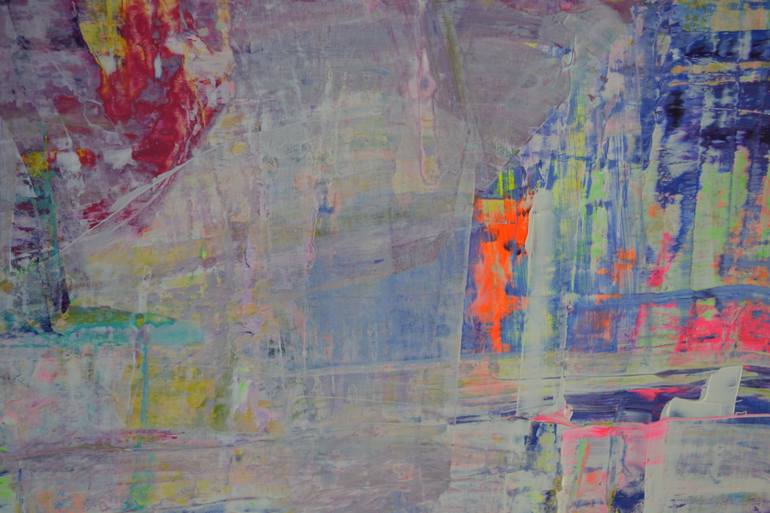 Original Abstract Expressionism Cities Painting by Vania Bouwmeester Pentcheva