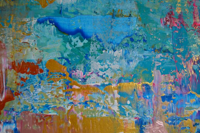 Original Abstract Expressionism Cities Painting by Vania Bouwmeester Pentcheva