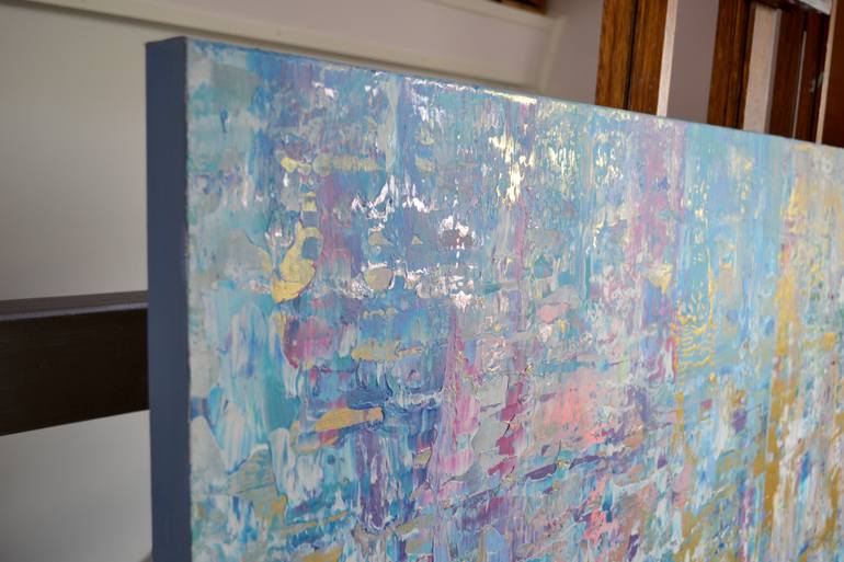 Original Abstract Cities Painting by Vania Bouwmeester Pentcheva