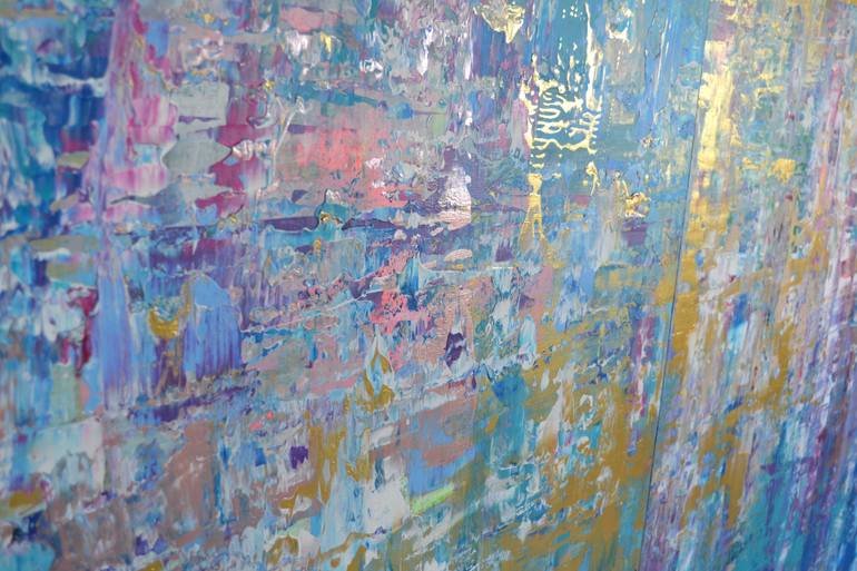 Original Abstract Cities Painting by Vania Bouwmeester Pentcheva