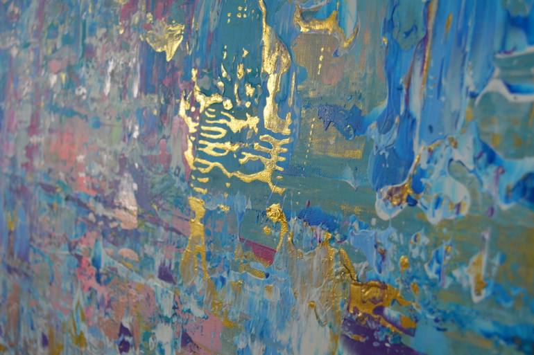 Original Abstract Cities Painting by Vania Bouwmeester Pentcheva