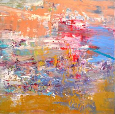 Original Abstract Expressionism Abstract Painting by Vania Bouwmeester Pentcheva