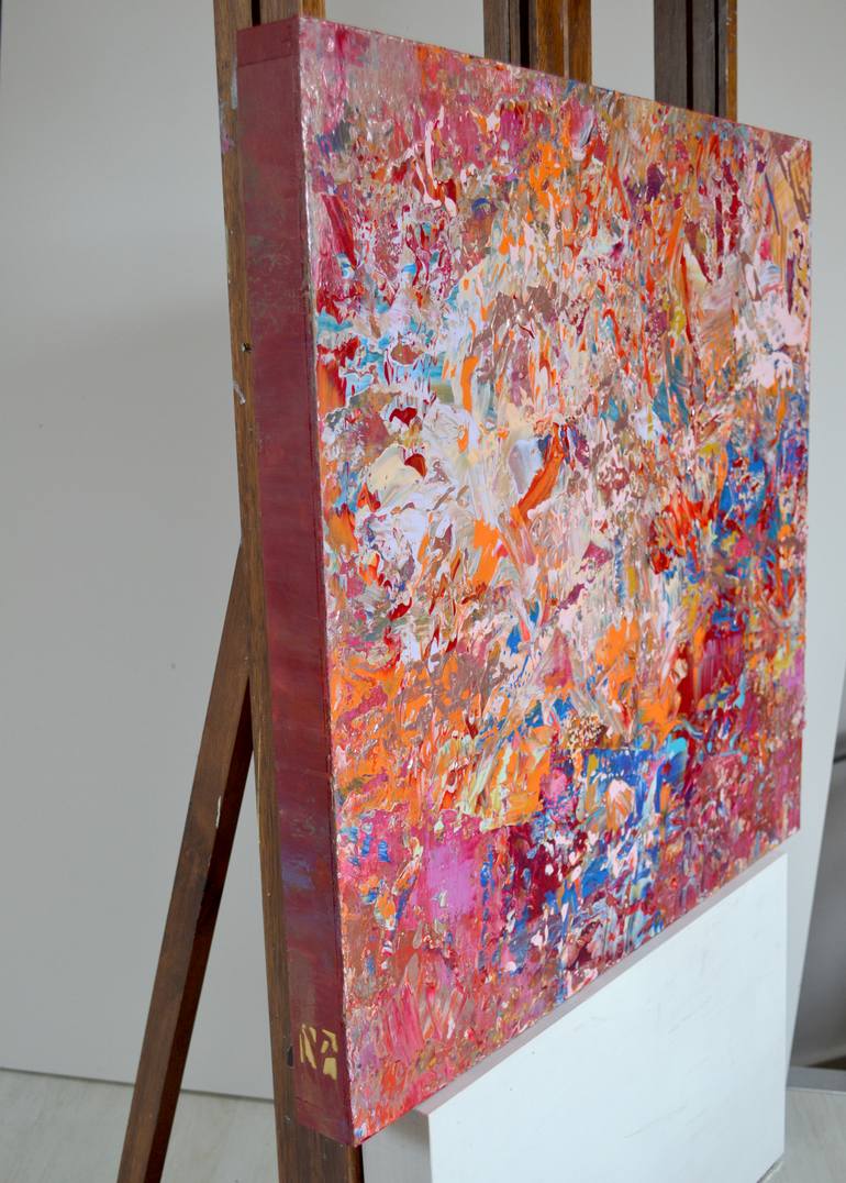 Original Abstract Floral Painting by Vania Bouwmeester Pentcheva