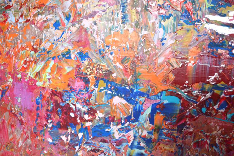 Original Abstract Floral Painting by Vania Bouwmeester Pentcheva