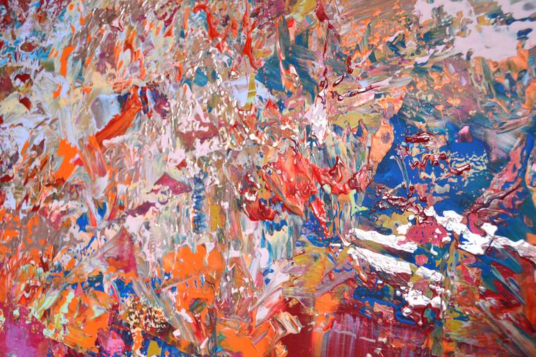 Original Abstract Floral Painting by Vania Bouwmeester Pentcheva