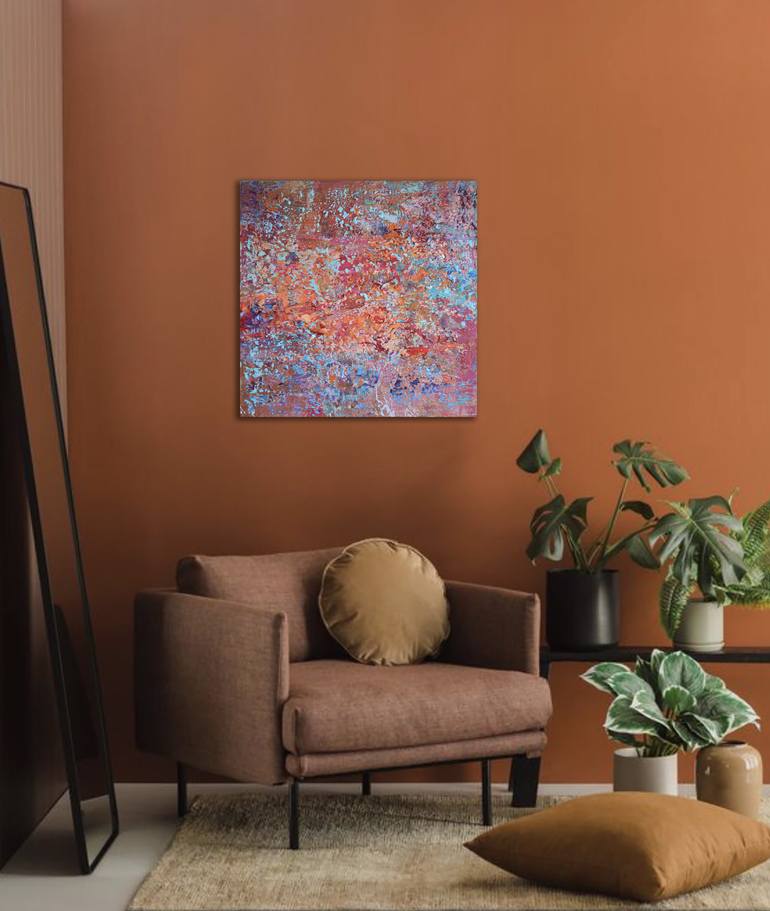 Original Abstract Expressionism Abstract Painting by Vania Bouwmeester Pentcheva