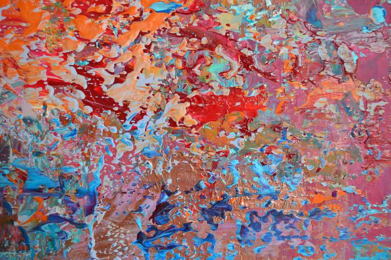 Original Abstract Expressionism Abstract Painting by Vania Bouwmeester Pentcheva