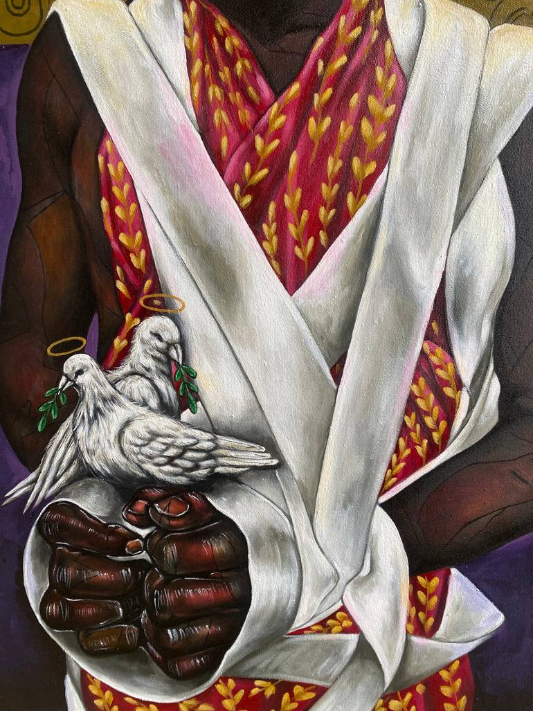 Original Contemporary Men Painting by Joseph Christian Ekom-Obong