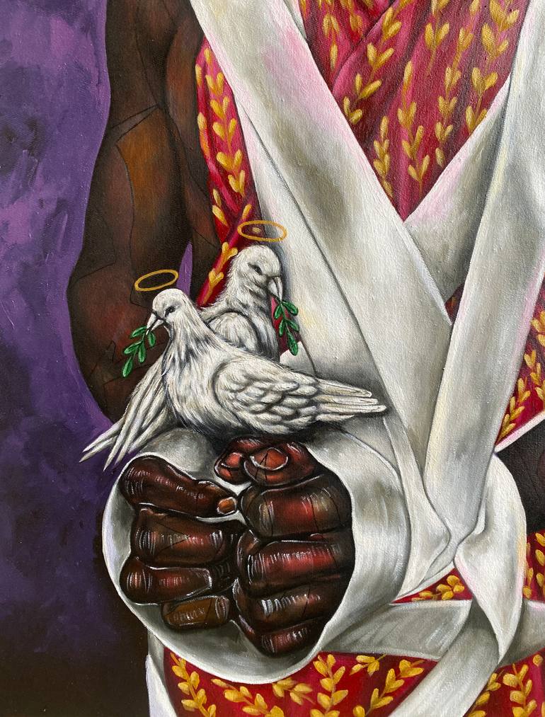 Original Contemporary Men Painting by Joseph Christian Ekom-Obong