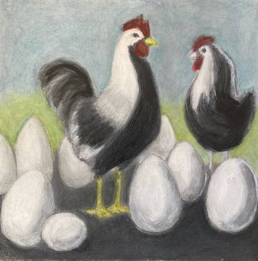 Original Modernism Animal Paintings by Edward Jekot