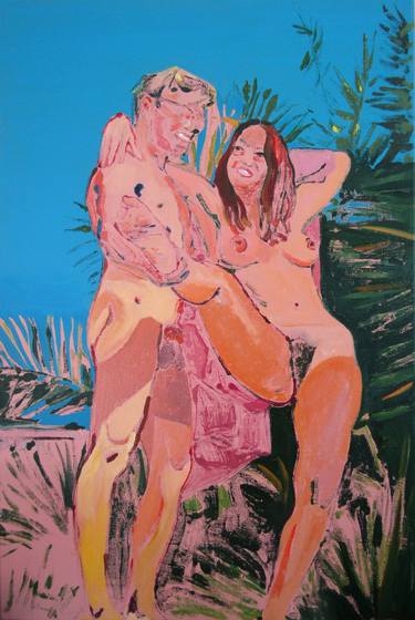 Original Expressionism Nude Paintings by Roxana Daniela Ajder