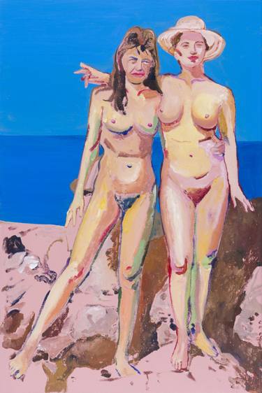 Original Expressionism Nude Paintings by Roxana Daniela Ajder