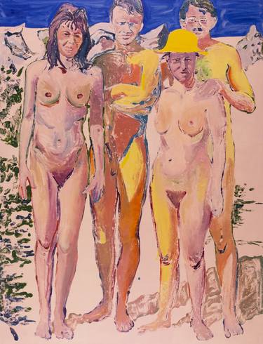 Original Expressionism Nude Paintings by Roxana Daniela Ajder