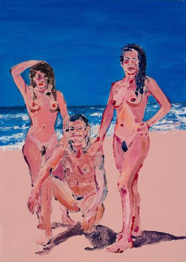 Original Expressionism Nude Paintings by Roxana Daniela Ajder