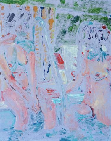 Original Expressionism Nude Paintings by Roxana Daniela Ajder