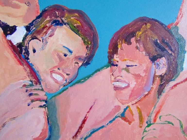 Original Expressionism People Painting by Roxana Daniela Ajder