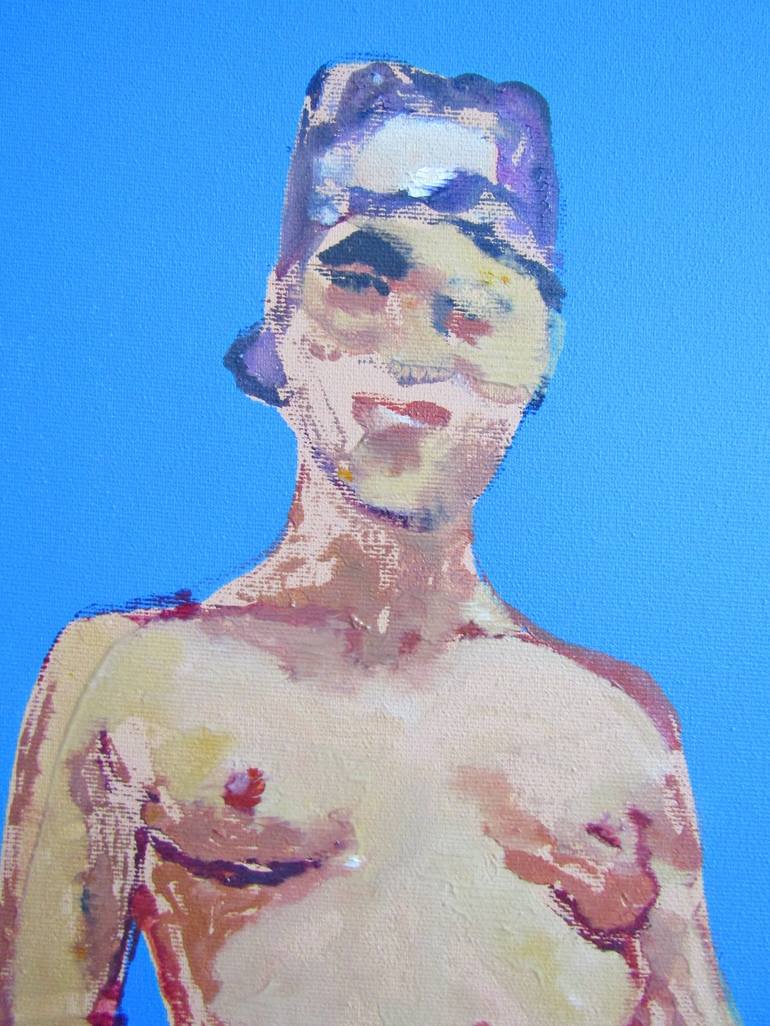 Original Expressionism Nude Painting by Roxana Daniela Ajder