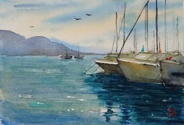 Original Seascape Painting by Yuliia Reshetniak