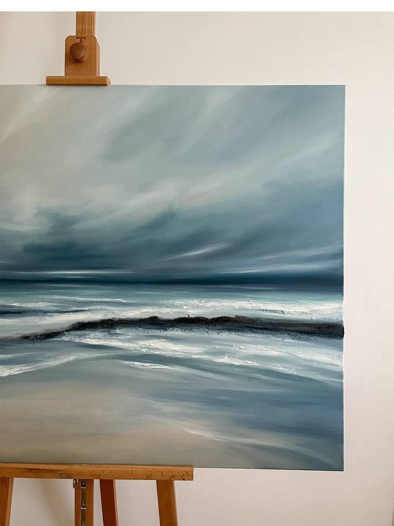 Original Abstract Expressionism Water Painting by Diana Bordunova