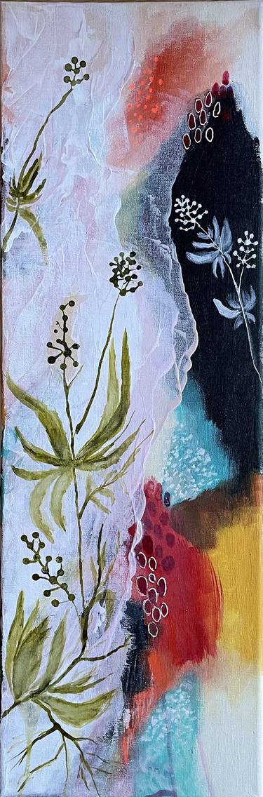 Original Abstract Botanic Paintings by Mona Barbu