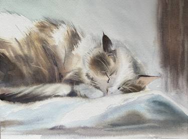 Original Classicism Cats Paintings by Mariia Kondrateva
