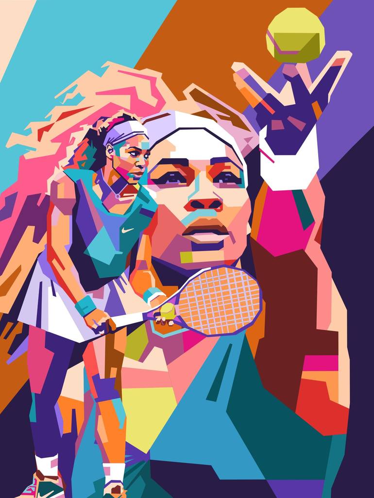 Serena Williams art - Print