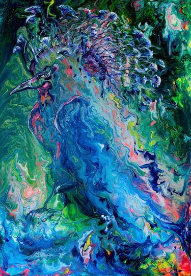 Original Abstract Expressionism Abstract Paintings by Liliia Kaluzhyna