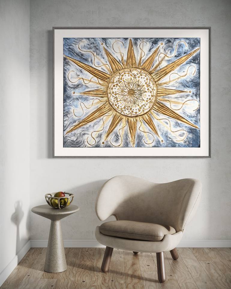 Original Art Deco Abstract Mixed Media by Liliia Kaluzhyna