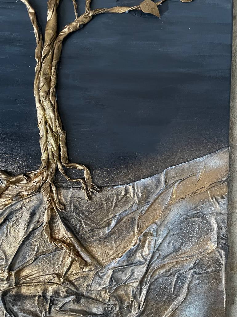 Original Art Deco Botanic Mixed Media by Liliia Kaluzhyna