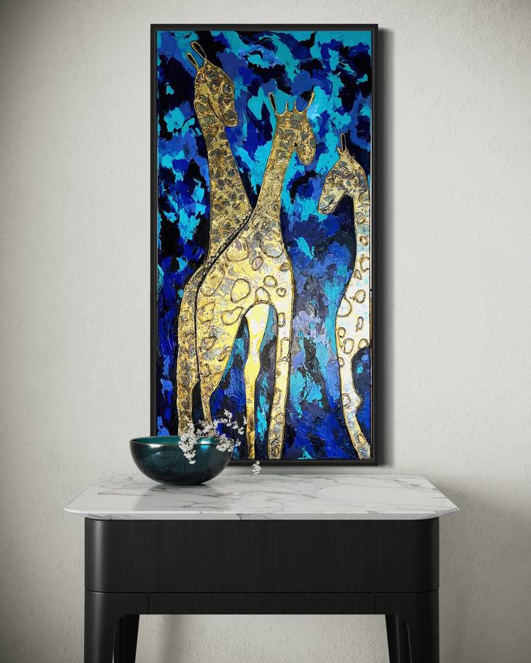 Original Art Deco Abstract Mixed Media by Liliia Kaluzhyna