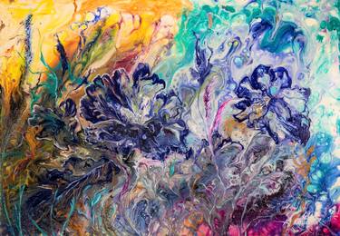 Original Abstract Expressionism Abstract Paintings by Liliia Kaluzhyna